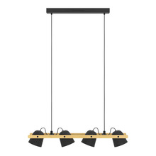 Eglo Hornwood-Z langbordspendel sort/brun Ø14 cm